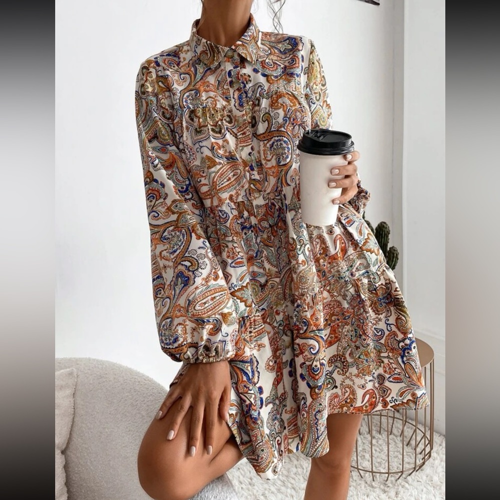 Paisley Babydoll Dress